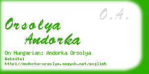 orsolya andorka business card